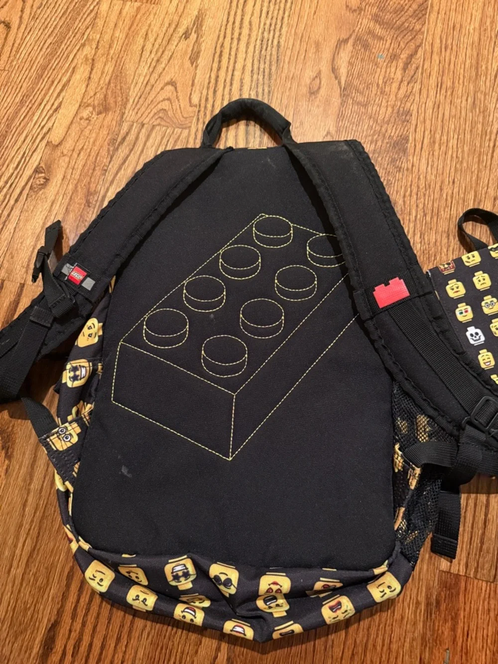 LEGO Heritage Classic Kids lego head School Backpack AND POUCH EUC